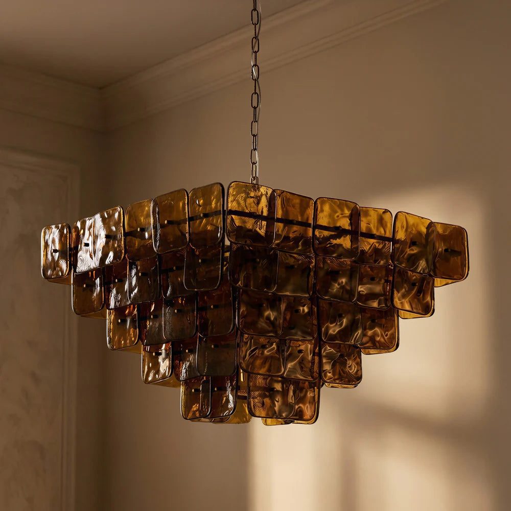 Pooky Havana Chandelier in Deep Brown