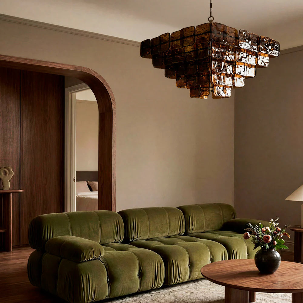 Pooky Havana Chandelier in Deep Brown