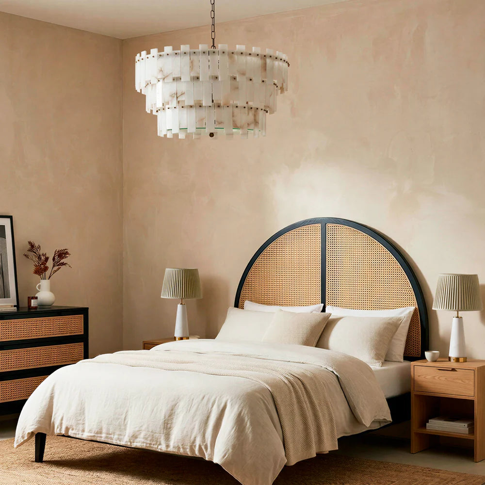 Pooky Octavious Chandelier in Alabaster