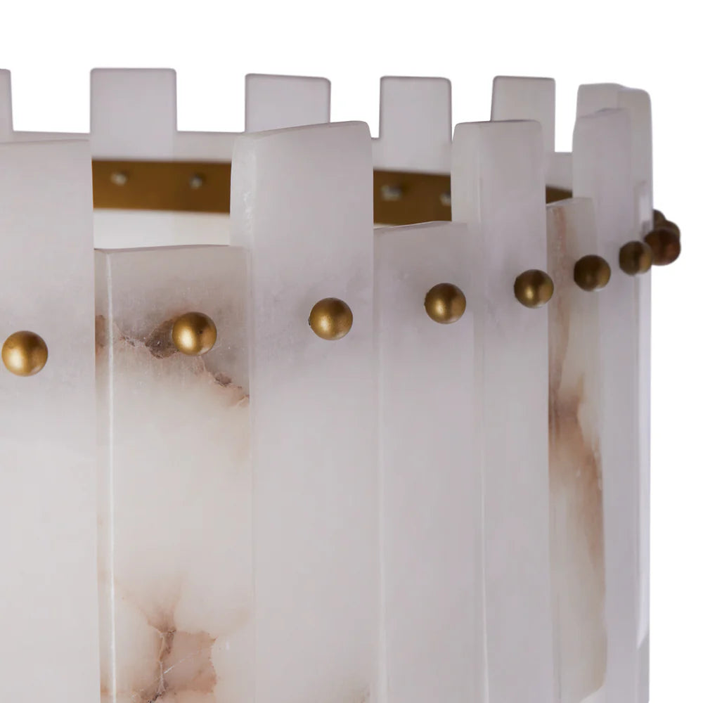 Pooky Octavious Chandelier in Alabaster
