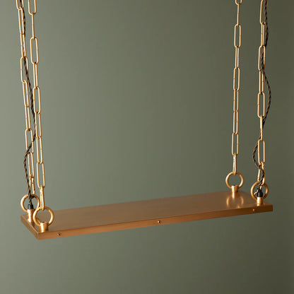 Pooky Large Odin Chandelier in brass and glass