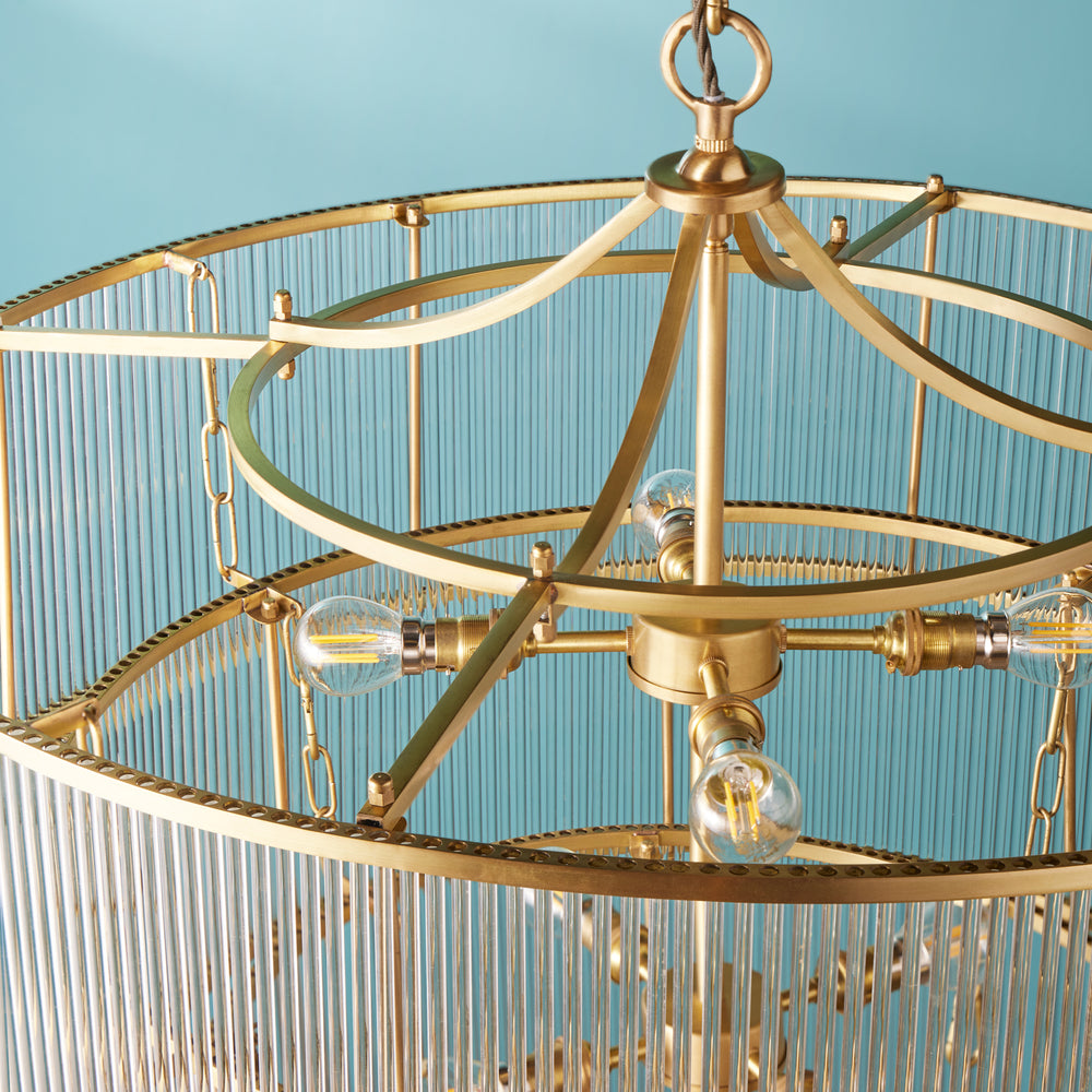 Pooky - Rodaximus Chandelier in Brass - Glass
