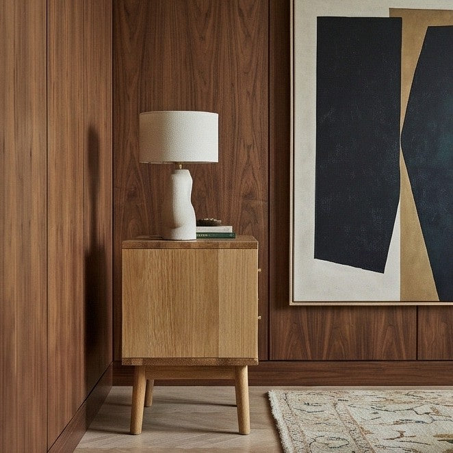 Fishe & Lilly Wright Oak Bedside Table