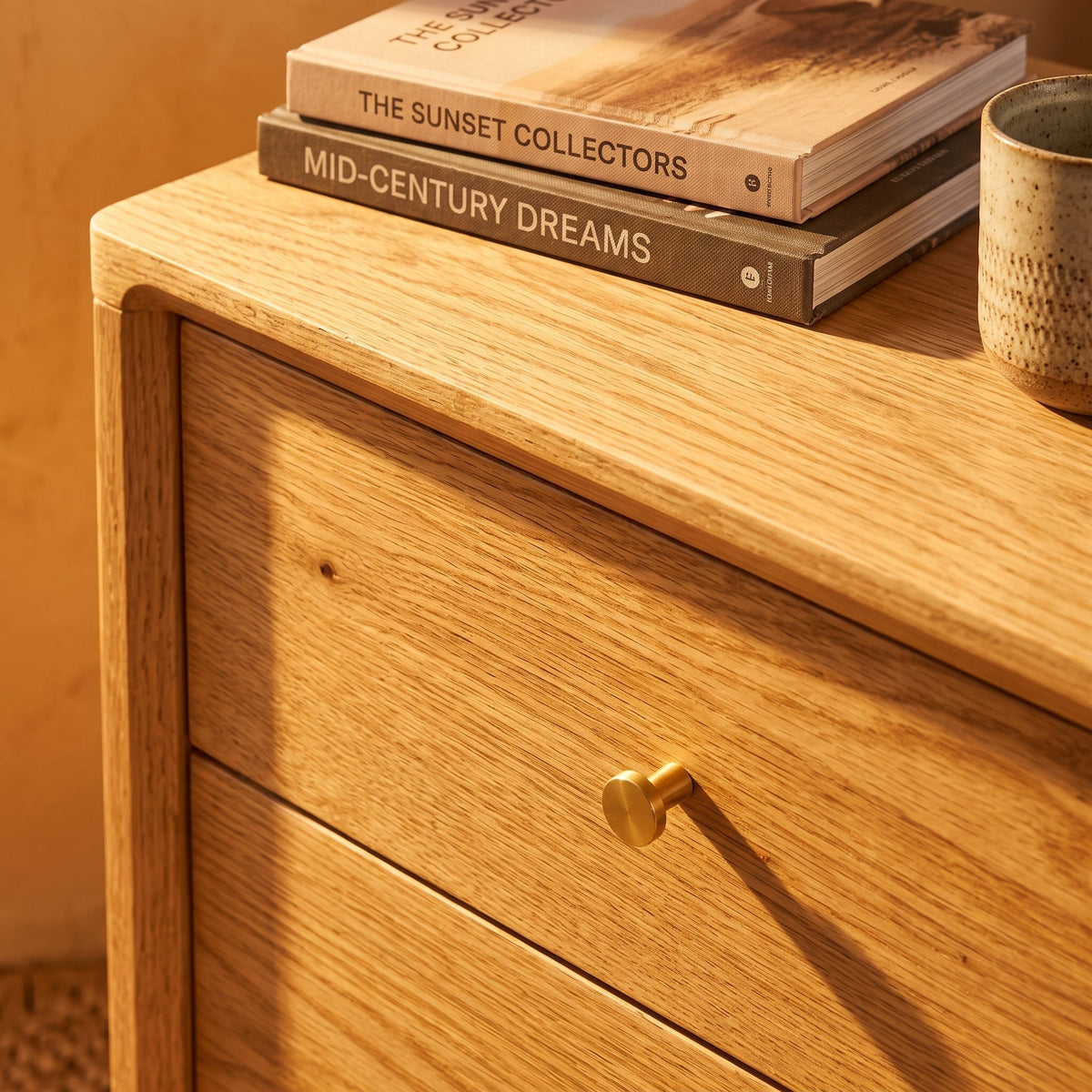 Fishe & Lilly Wright Oak Bedside Table