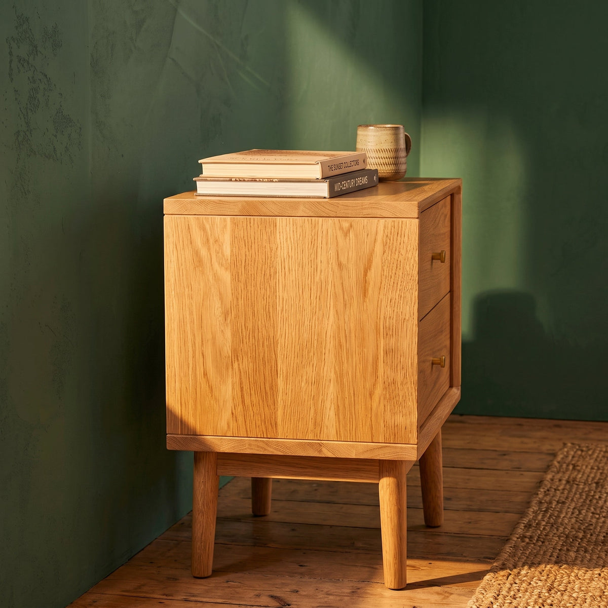 Fishe & Lilly Wright Oak Bedside Table