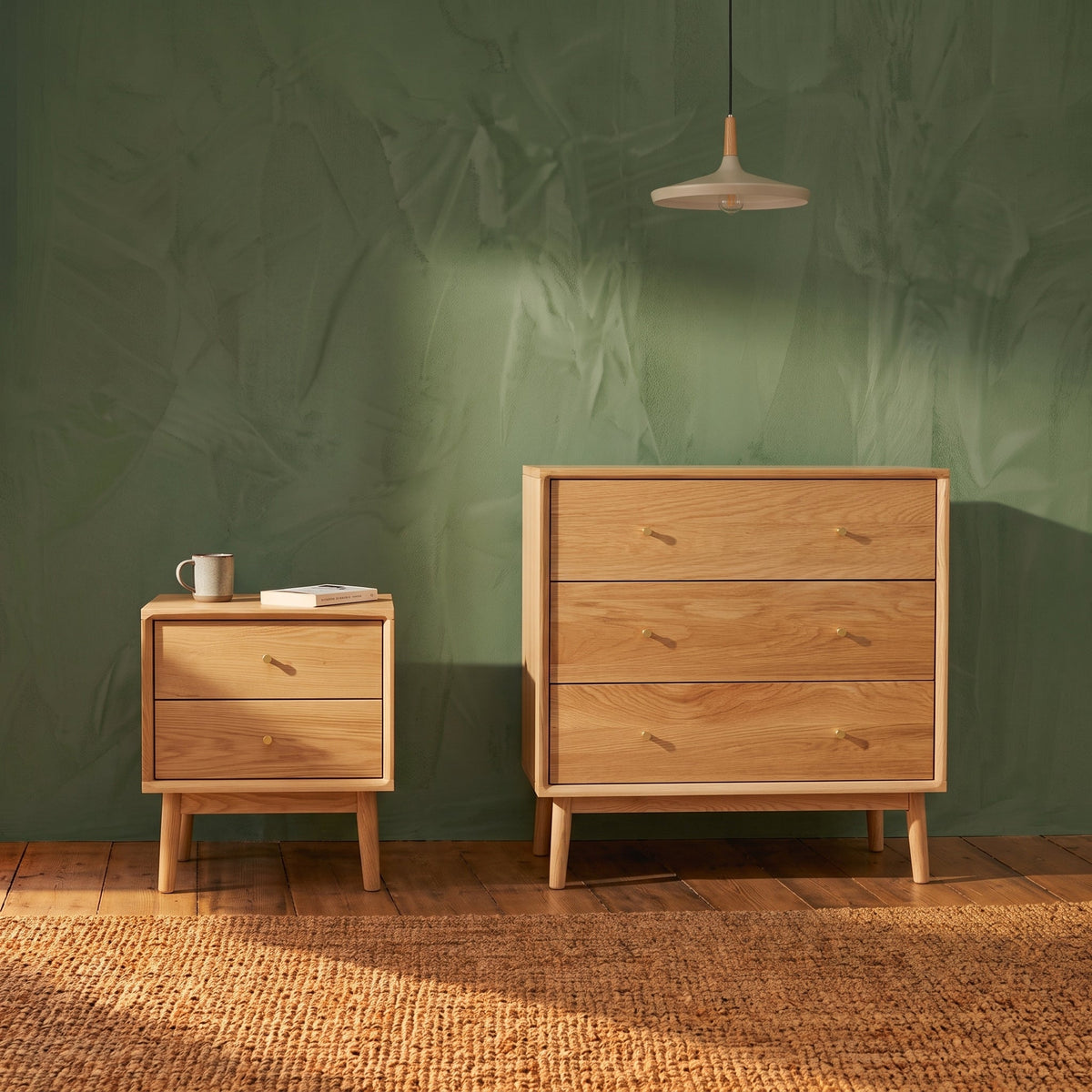 Fishe & Lilly Wright Oak Bedside Table