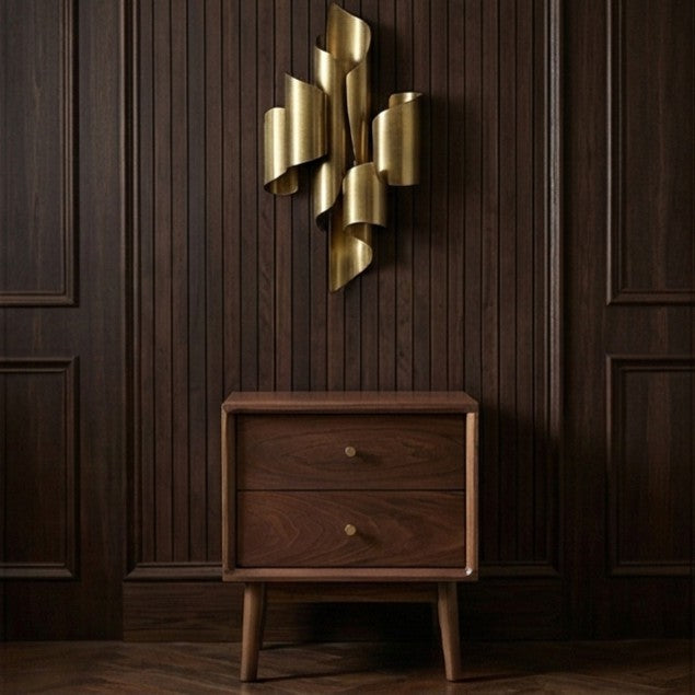 Fishe & Lilly Wright Walnut Bedside Table