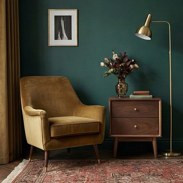 Fishe & Lilly Wright Walnut Bedside Table