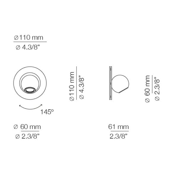 Estiluz - Compass Wall Lights - 4073 - 55 Beige