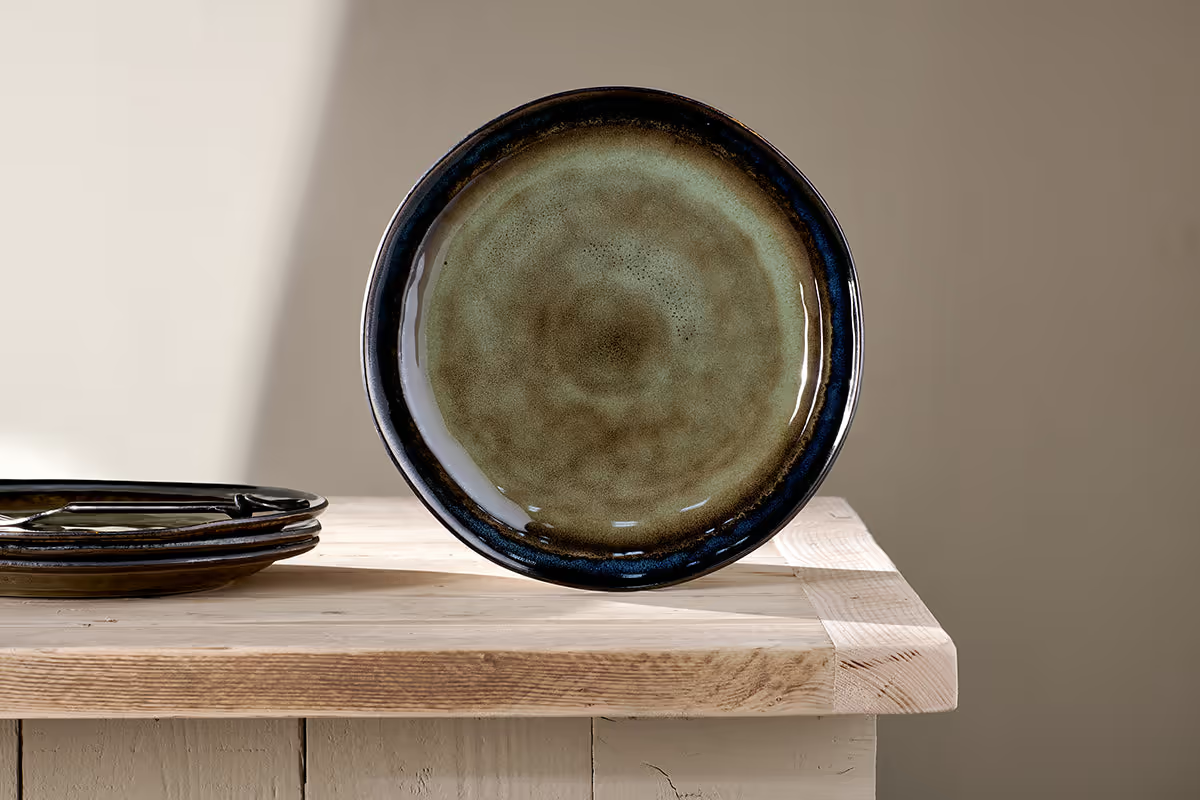 Nkuku - Cali Dinner Plate - Earth Blue