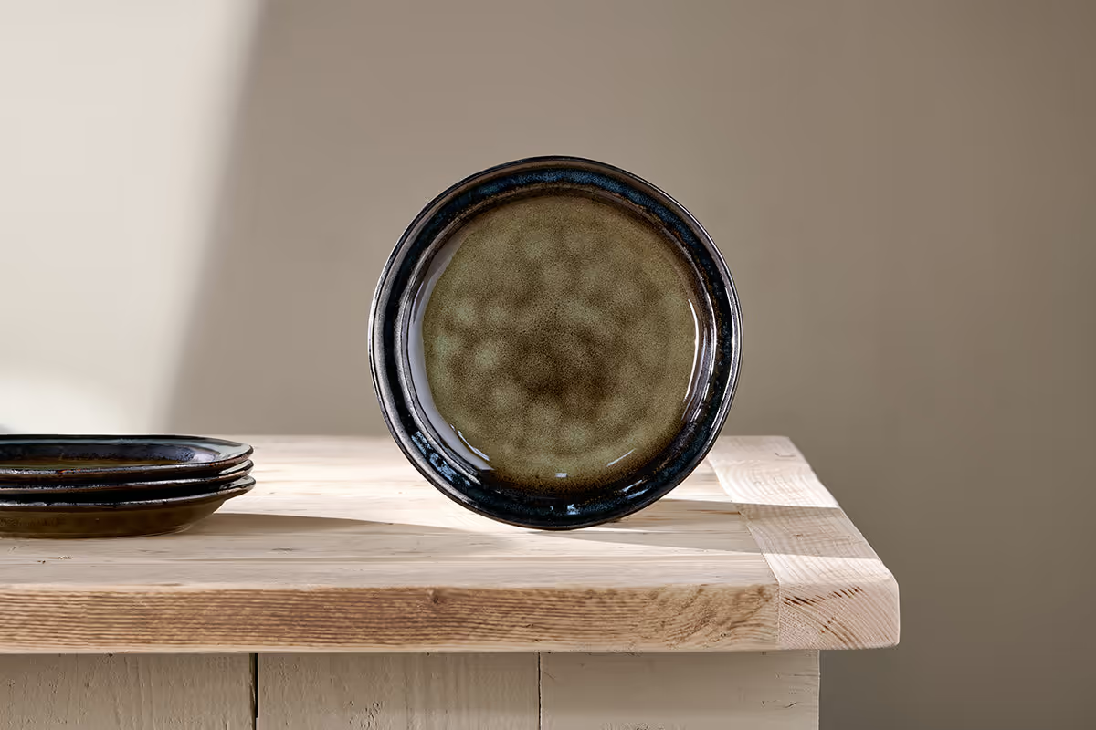 Nkuku - Cali Side Plate - Earth Blue