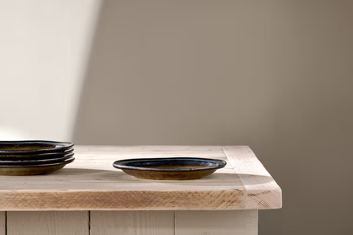 Nkuku - Cali Side Plate - Earth Blue