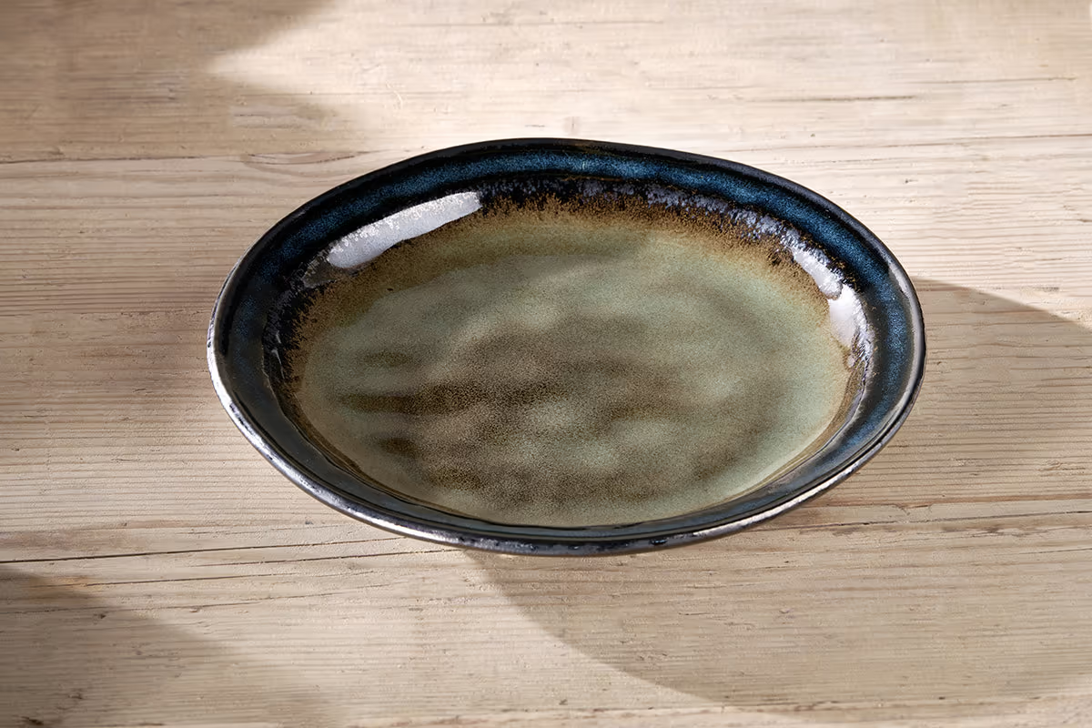 Nkuku - Cali Side Plate - Earth Blue
