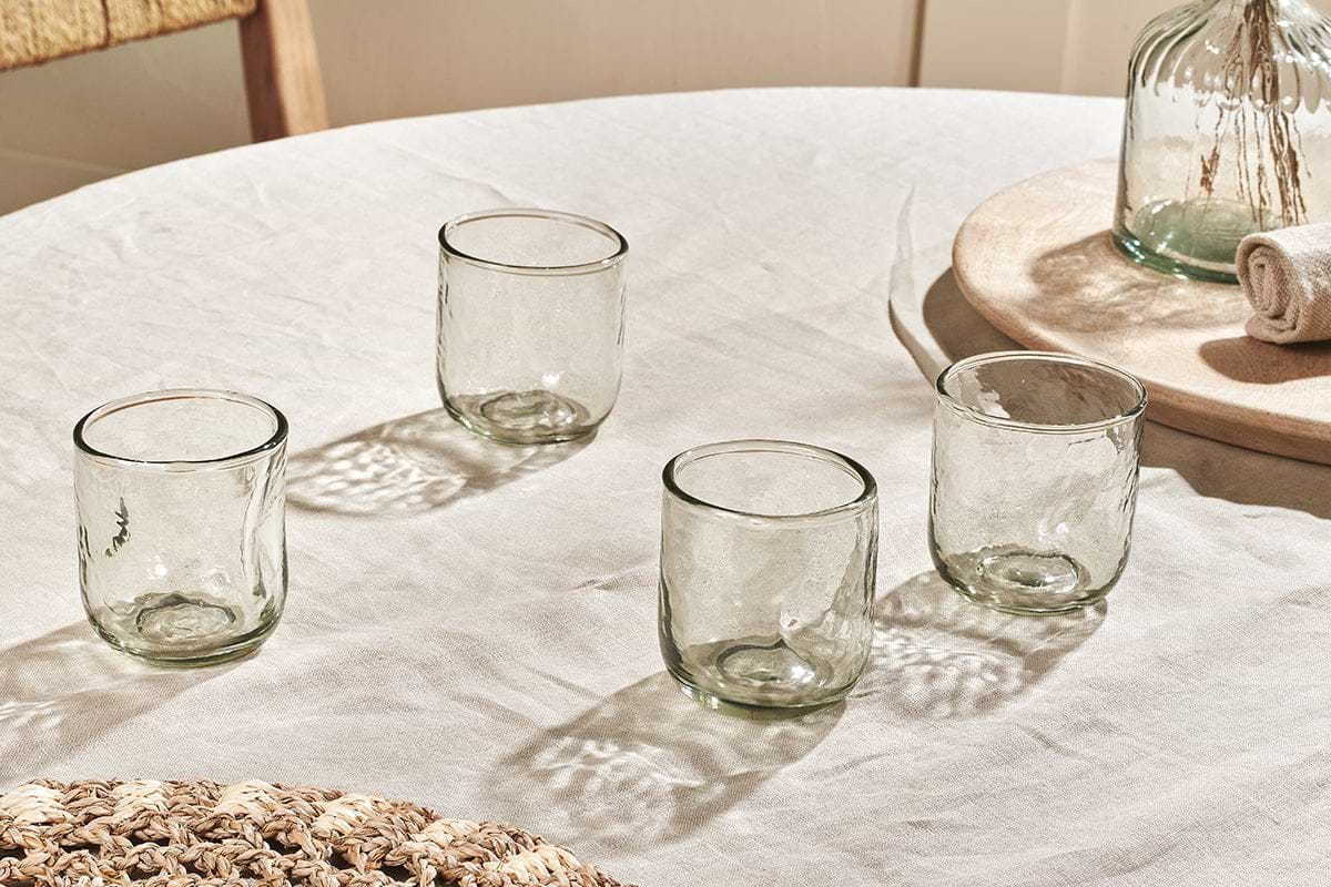 Nkuku - Chandani Tumbler Short - Clear - (Set of 4)