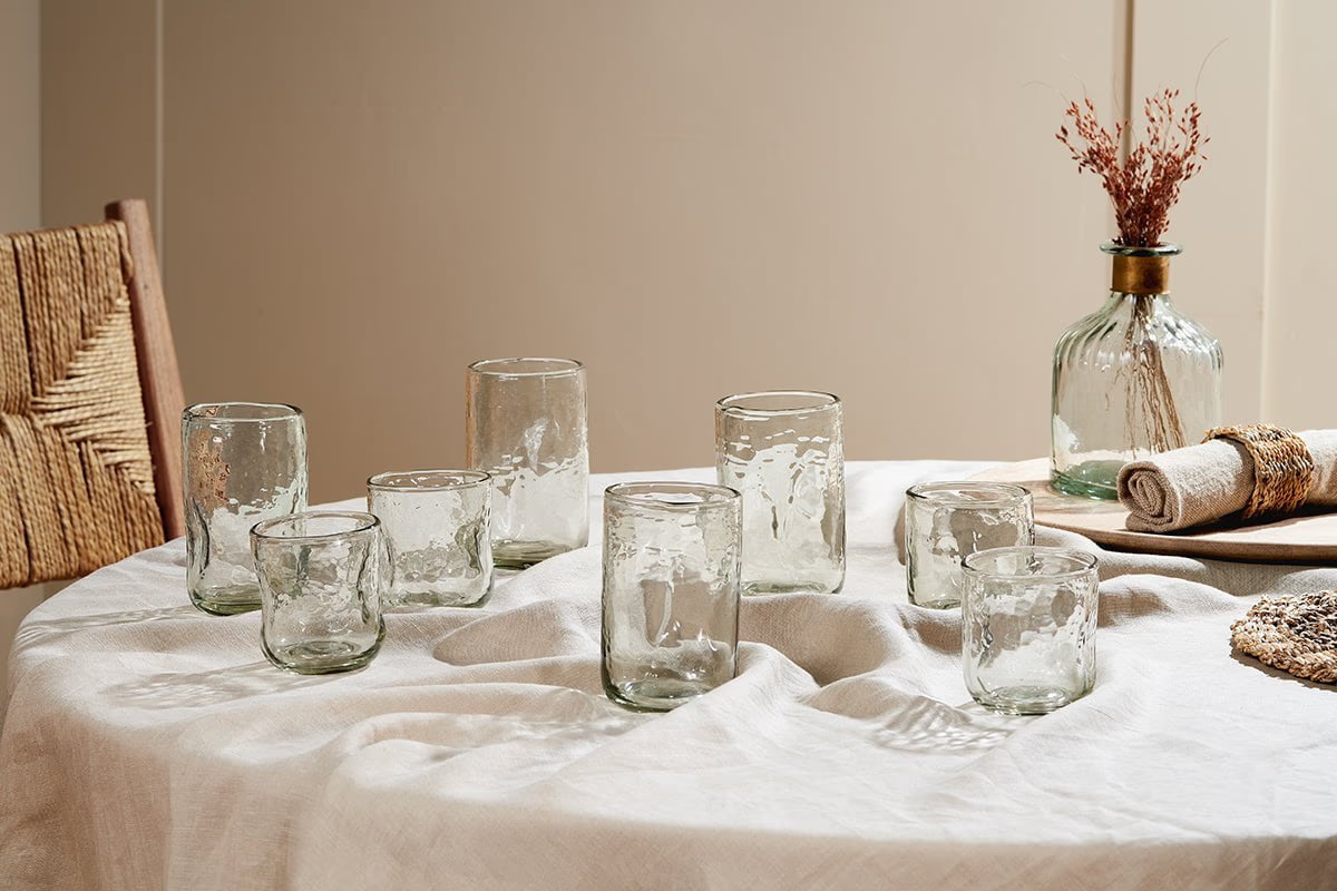 Nkuku - Chandani Tumbler Short - Clear - (Set of 4)