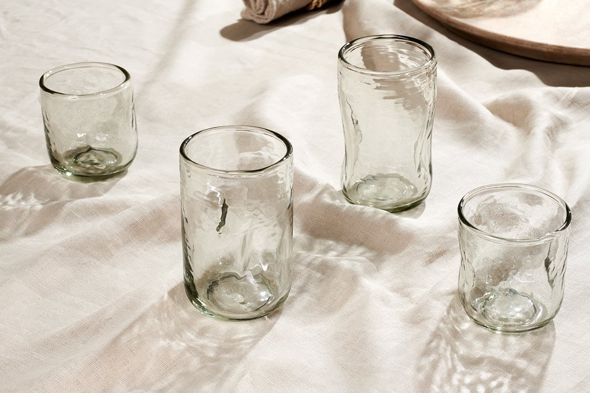 Nkuku - Chandani Tumbler Tall - Clear - (Set of 4)