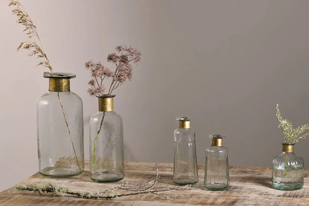 Nkuku - Chara Hammered Bottle - Decorative - Small