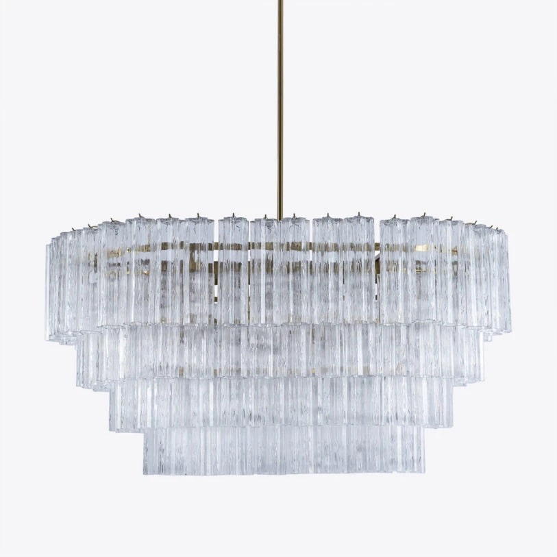 Pure White Lines Dining Treviso Chandelier