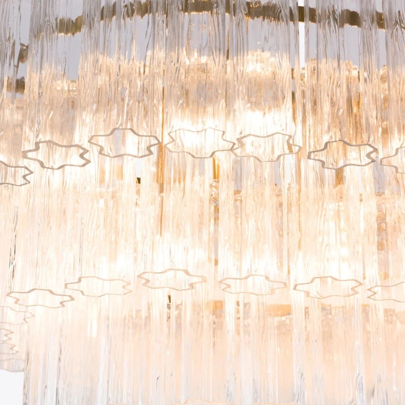 Pure White Lines Dining Treviso Chandelier