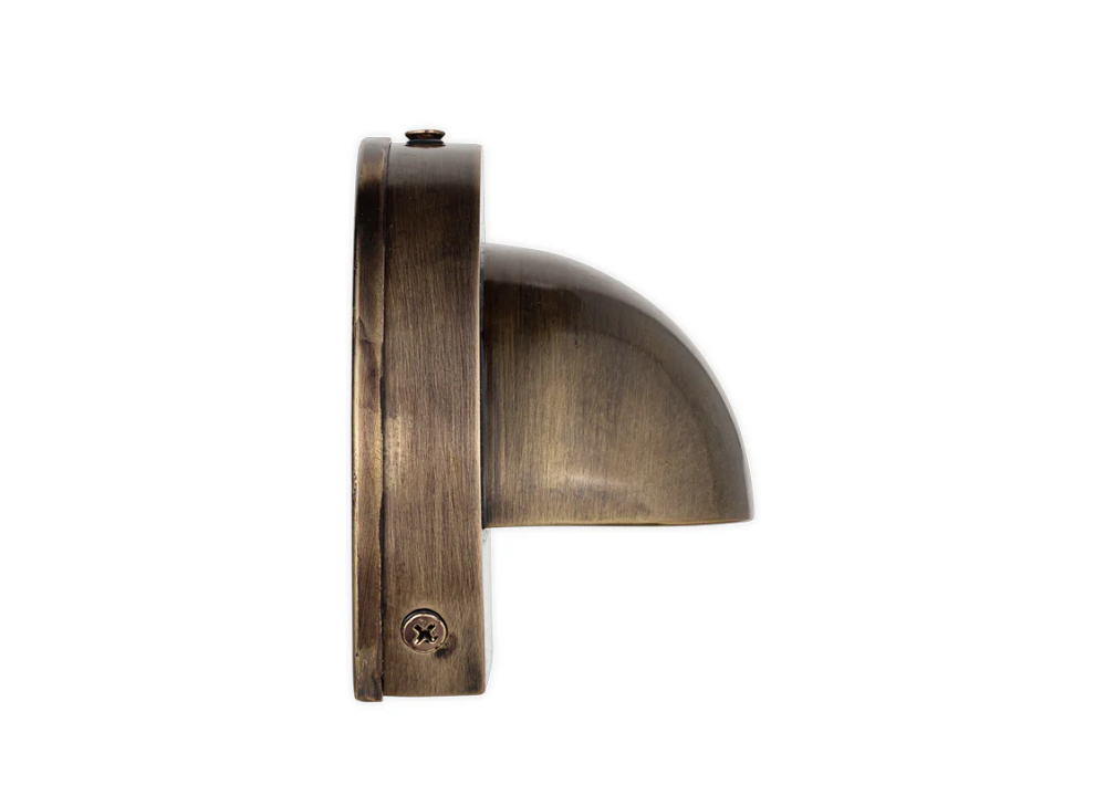 Nkuku Datu Outdoor Wall Lamp - Antique Brass