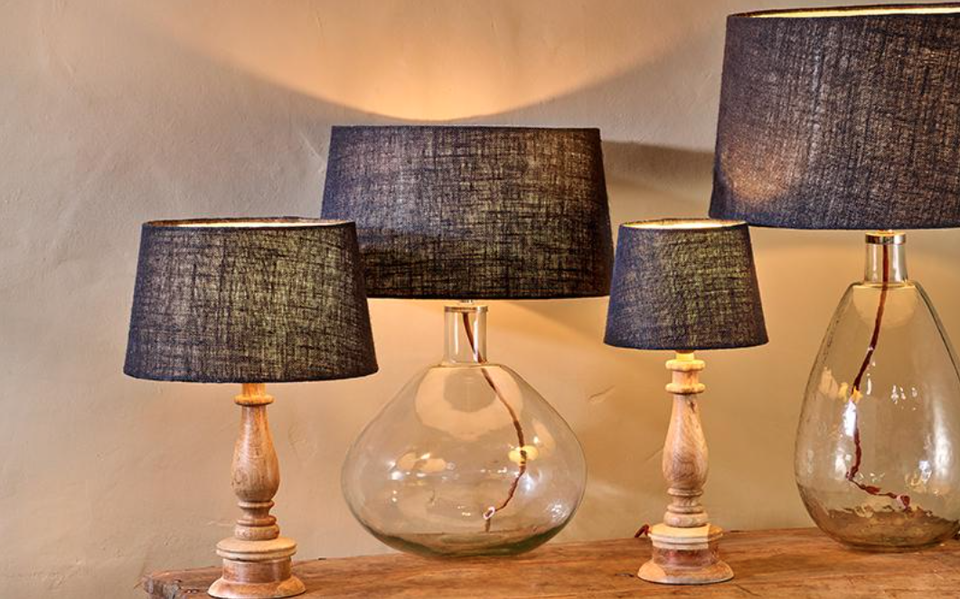 Nkuku Dia Jute lampshades