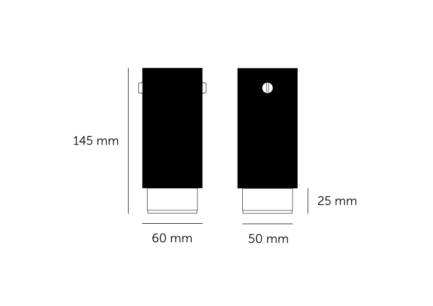 Buster & Punch Exhaust Surface - Cross - Stone - Black