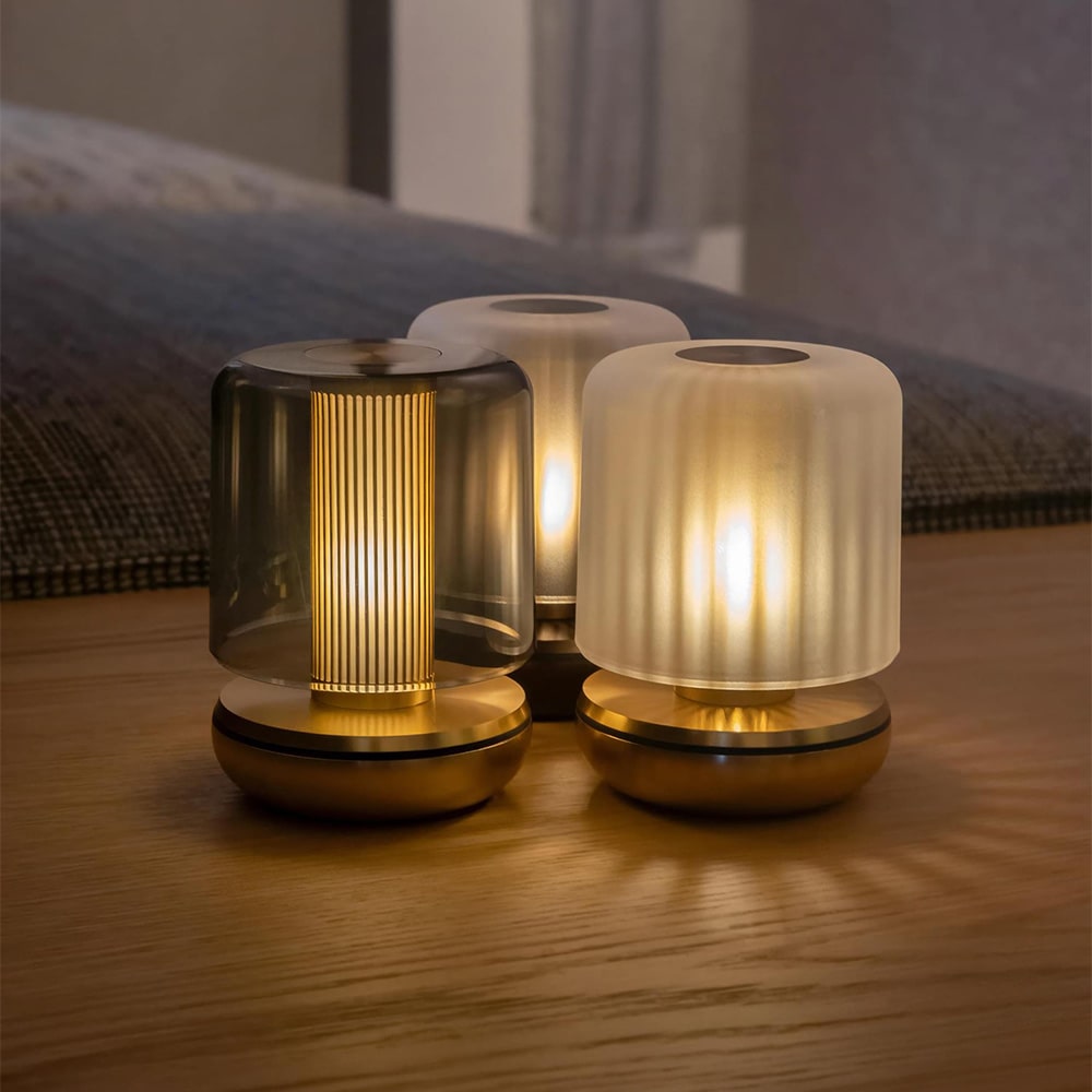Humble Lights Firefly Gold / Frosted rechargeable table light