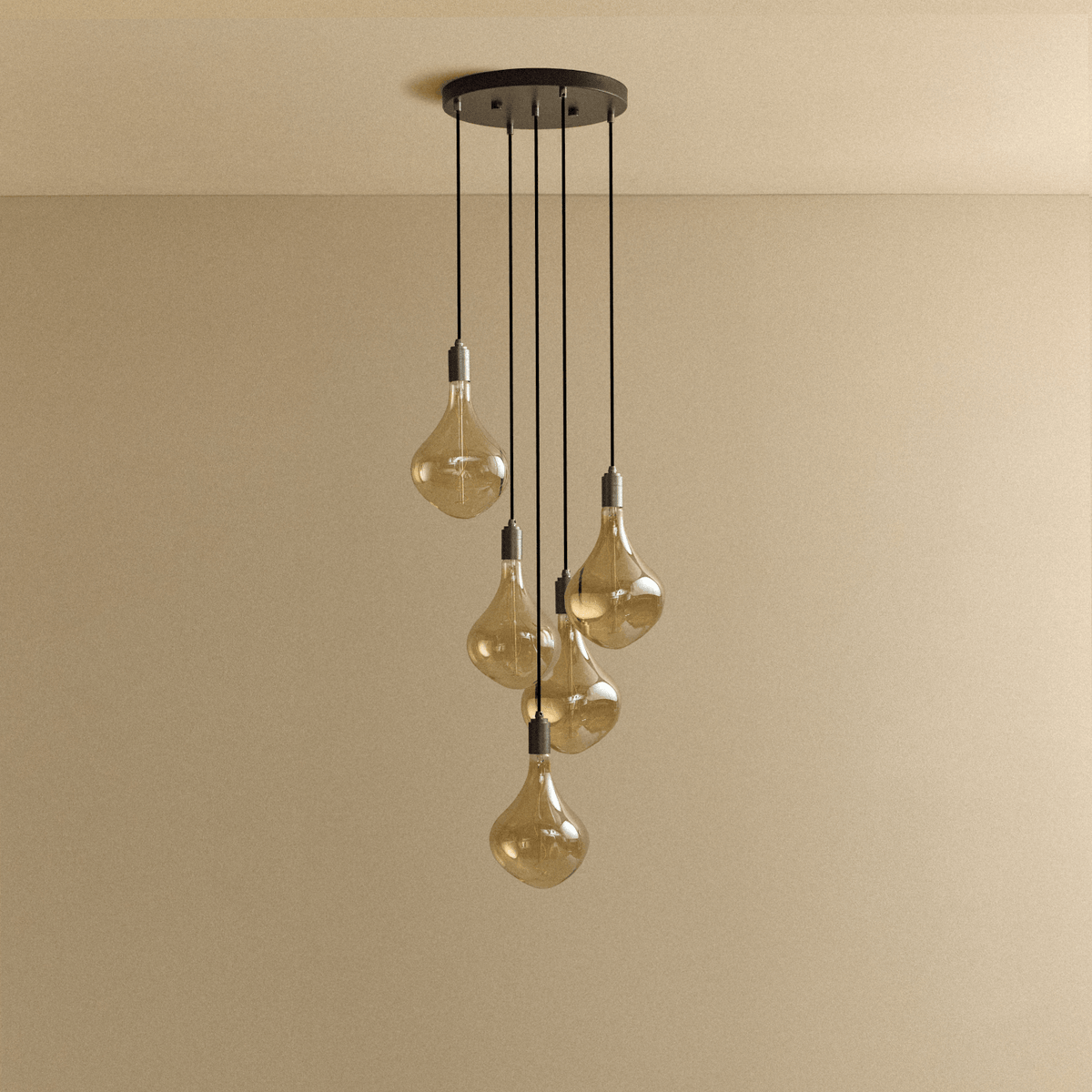 Tala Five Pendant in Graphite + Voronoi II