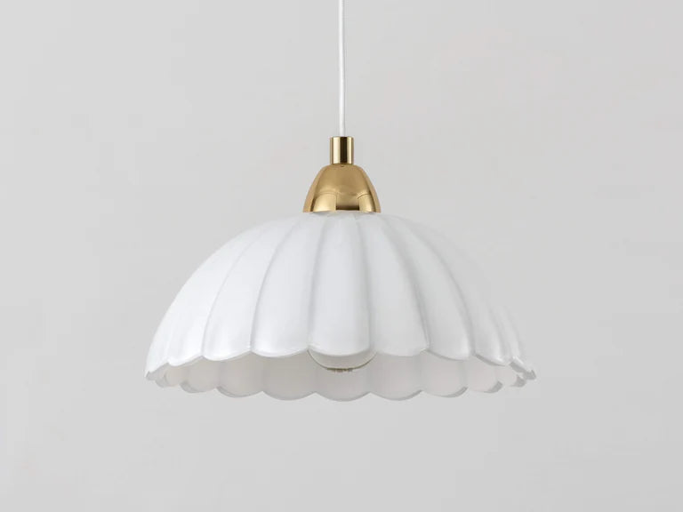 Houseof White Flower Glass Pendant Light