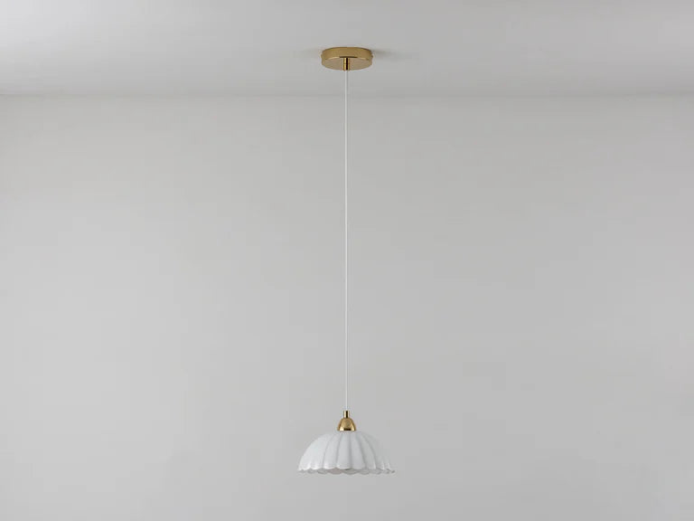 Houseof White Flower Glass Pendant Light