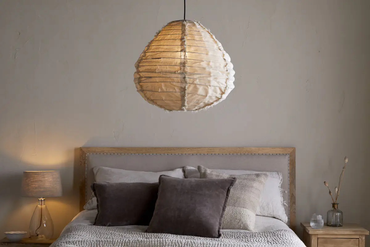 Nkuku - Hirana Linen Lampshade - Natural - Small
