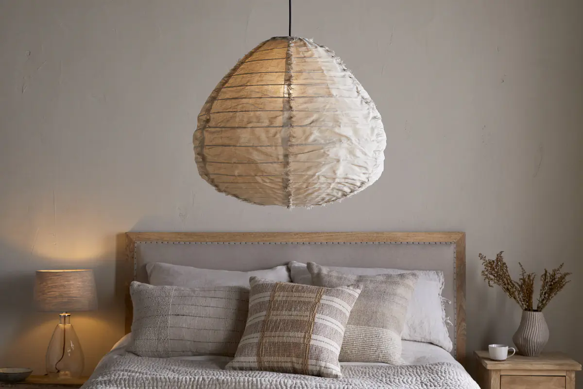 Nkuku - Hirana Cotton Lampshade - Natural - Large