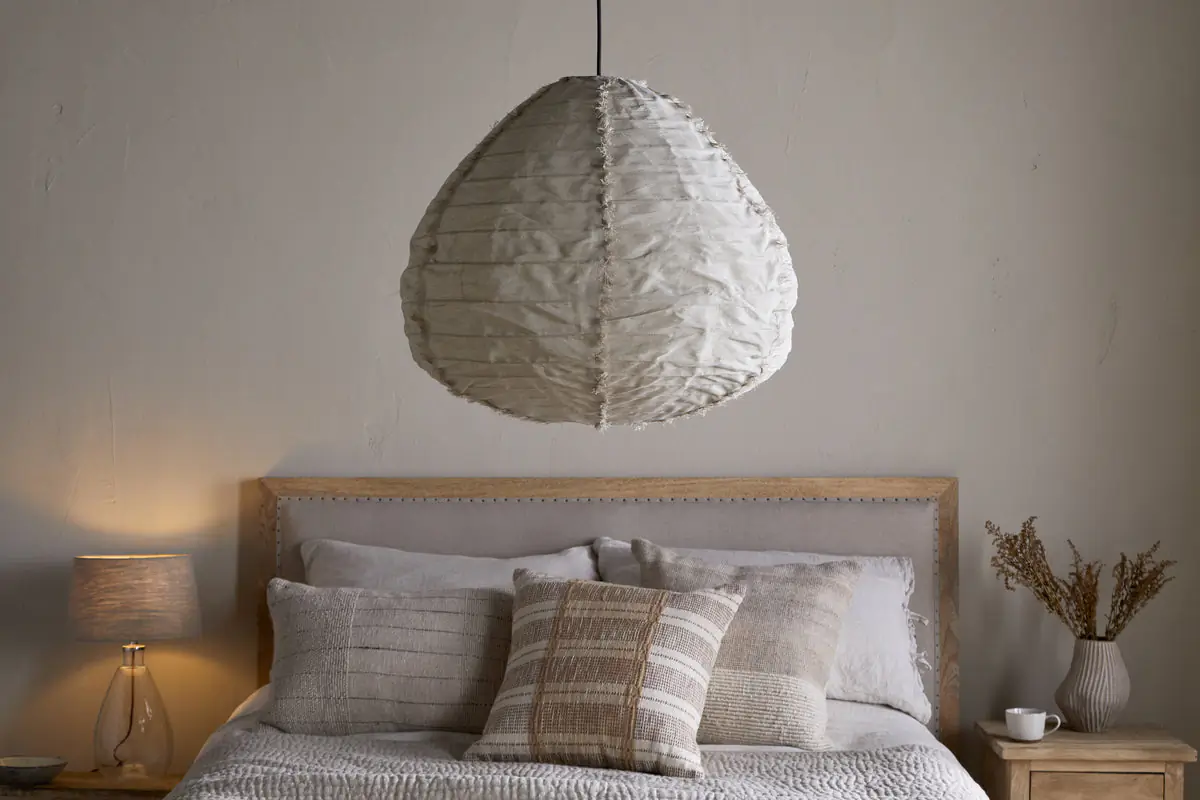 Nkuku - Hirana Cotton Lampshade - Natural - Large