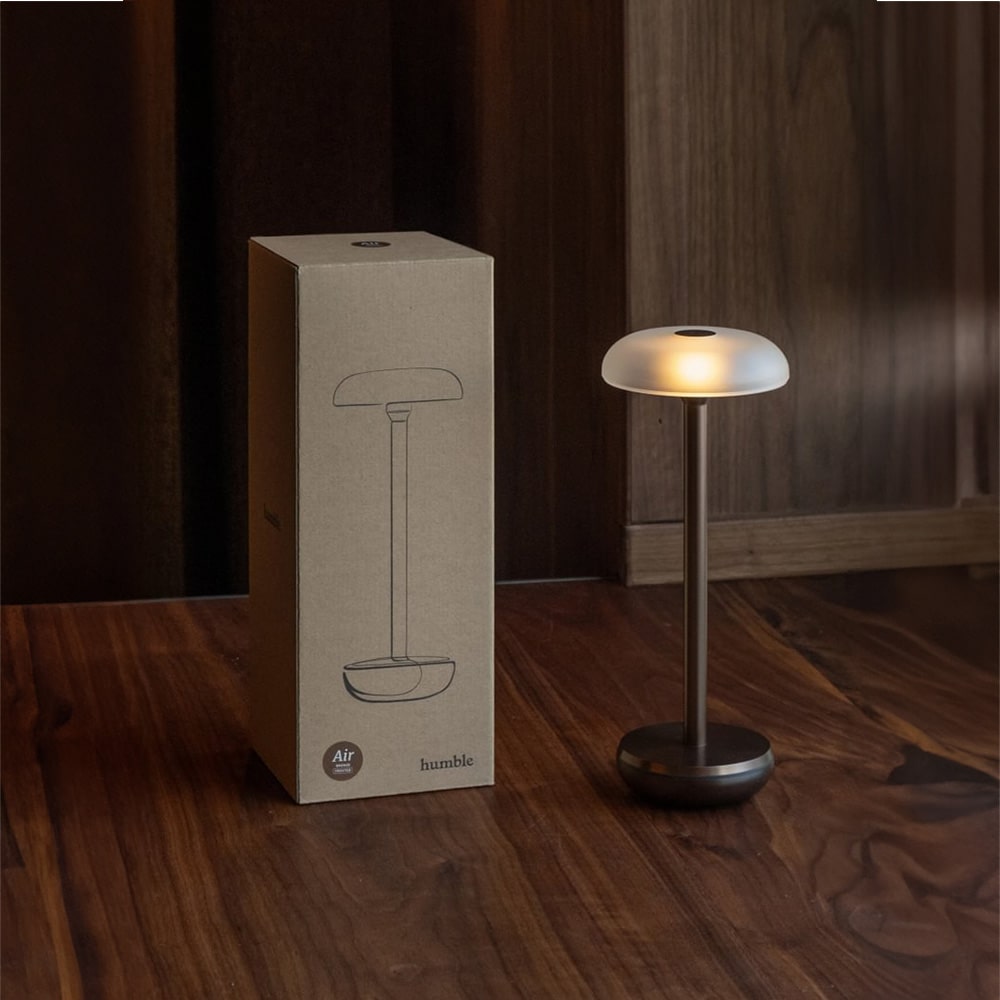 Humble Lights Air Bronze / Frost rechargeable table lamp