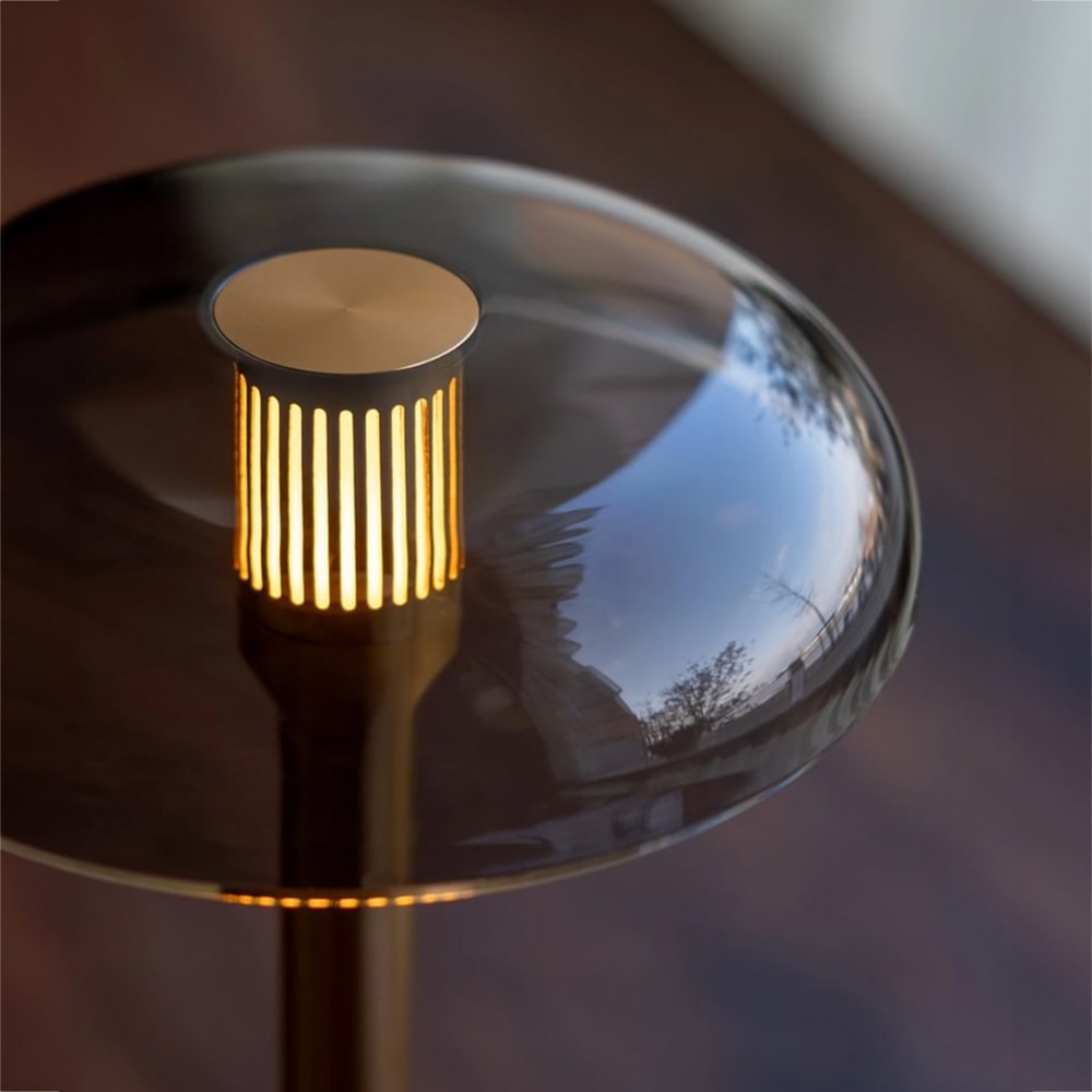 Humble Lights Air Bronze / Smoked rechargeable table lamp