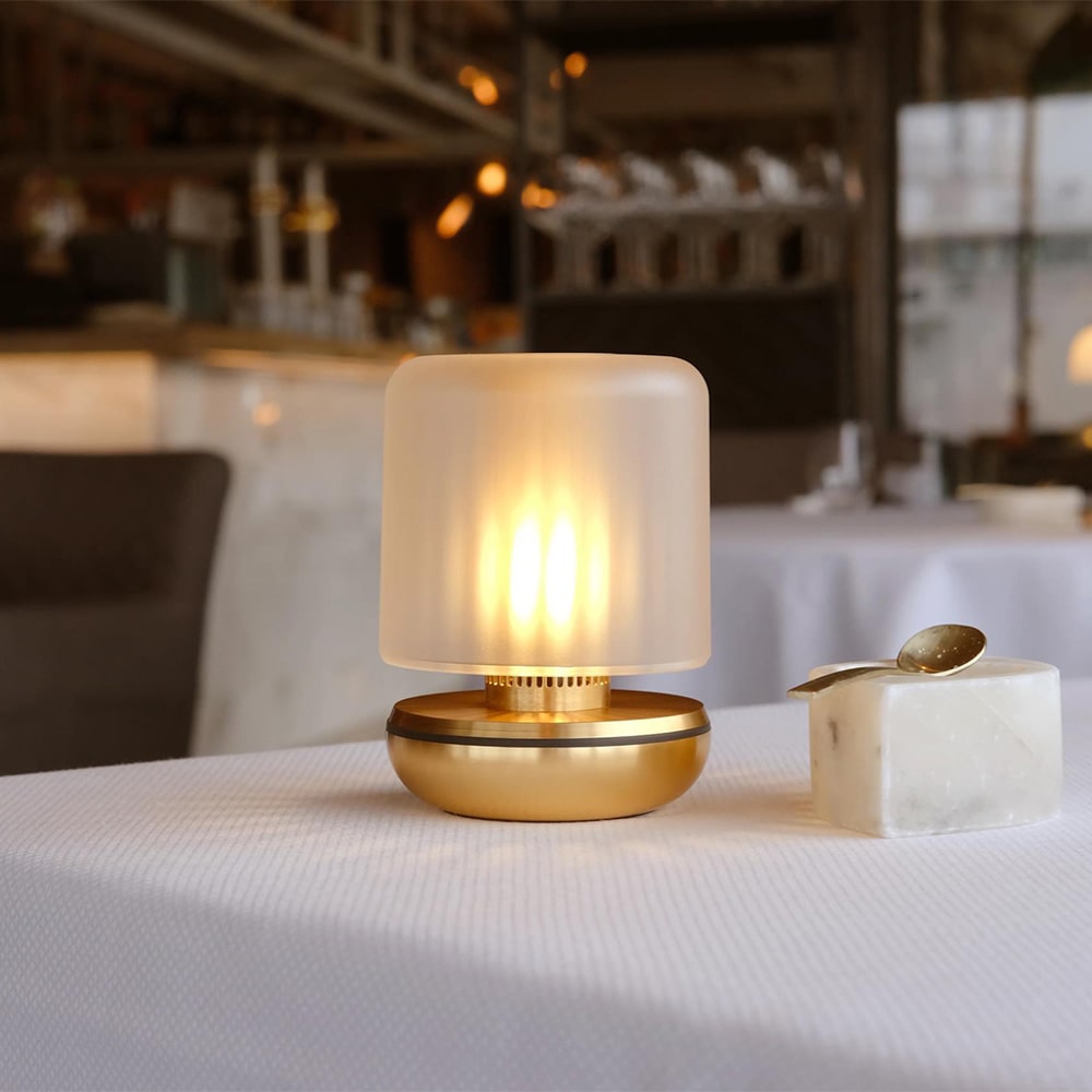 Humble Lights Firefly Gold / Frosted rechargeable table light