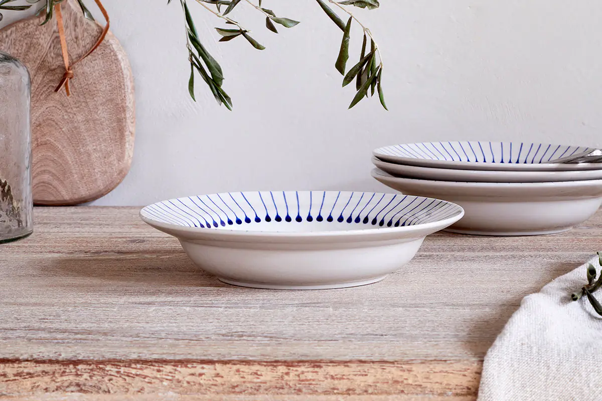 Nkuku - Iba Pasta Bowl - Indigo