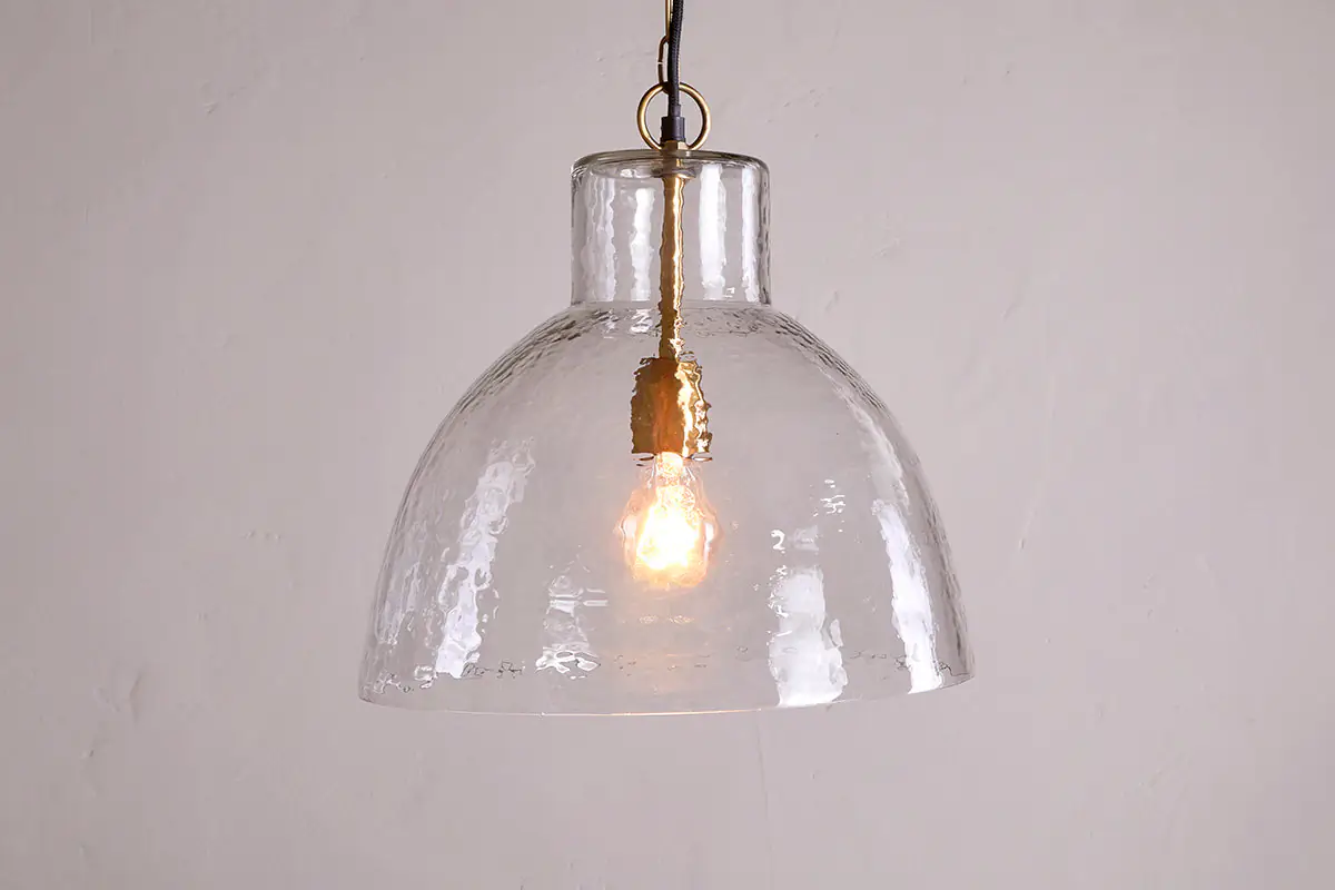 Nkuku - Inayah Recycled Glass Pendant Light - Clear