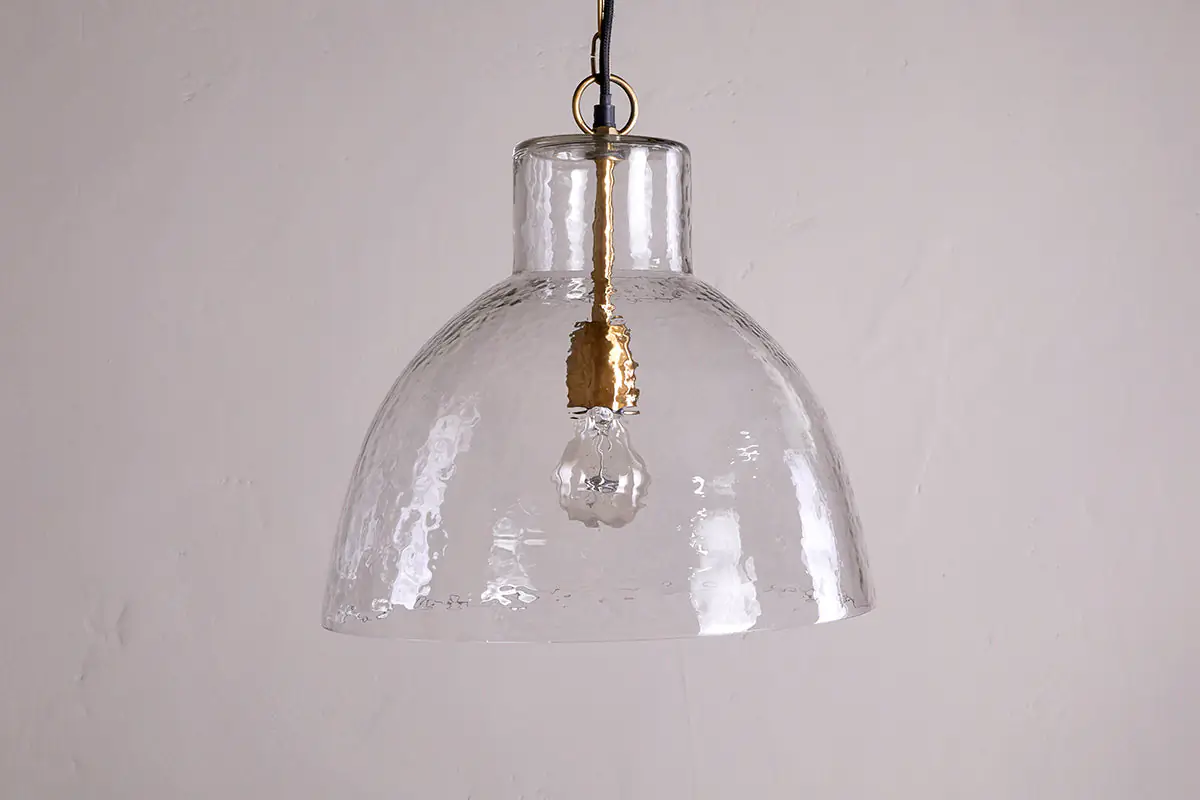 Nkuku - Inayah Recycled Glass Pendant Light - Clear