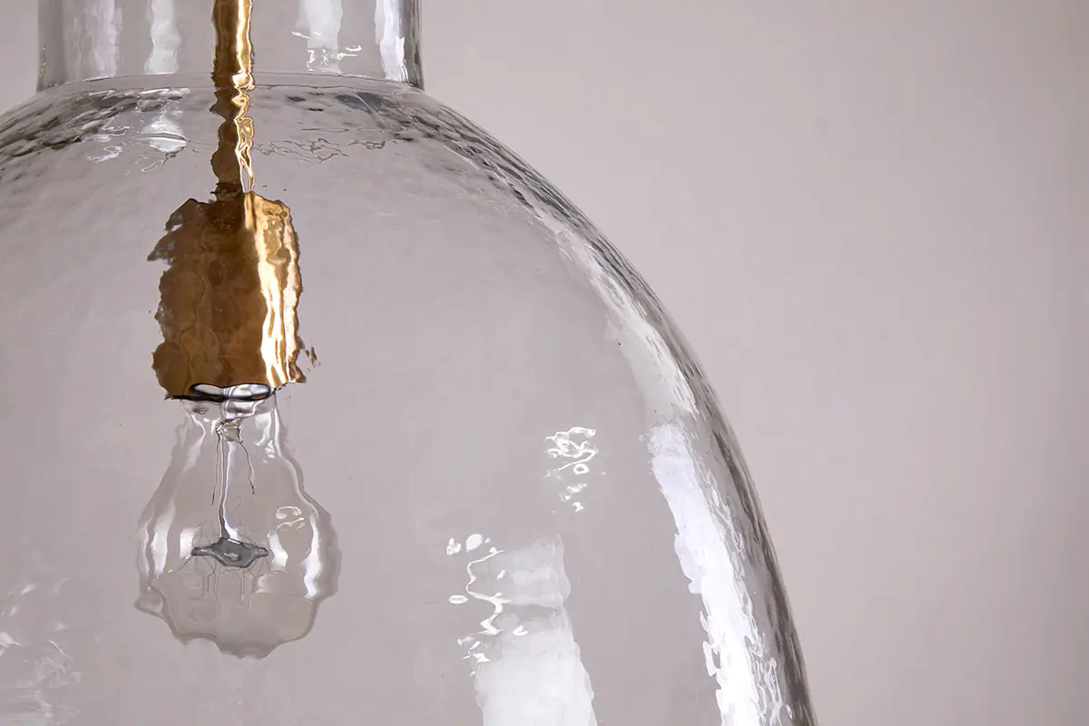 Nkuku - Inayah Recycled Glass Pendant Light - Clear