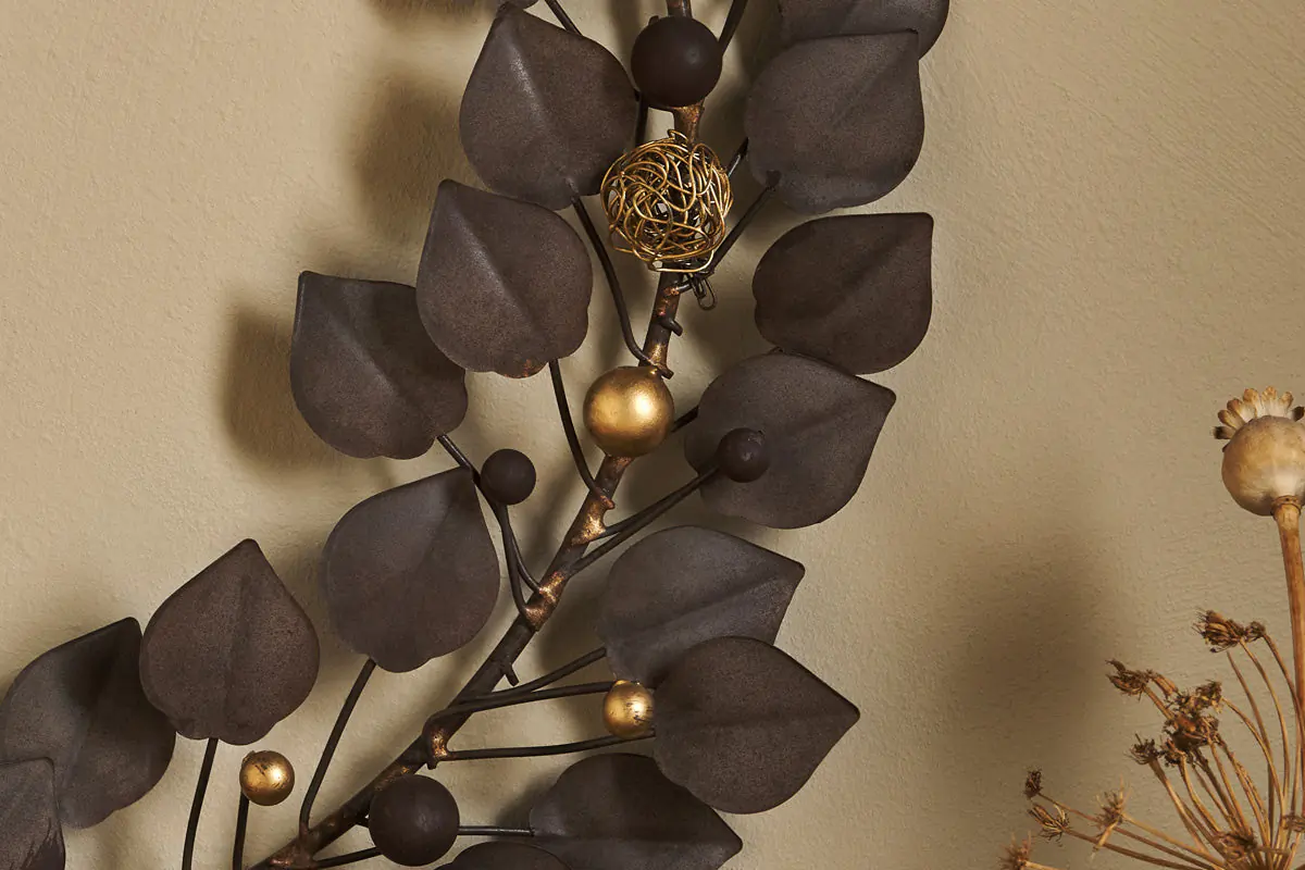 Nkuku - Ishana Wreath - Antique Brass