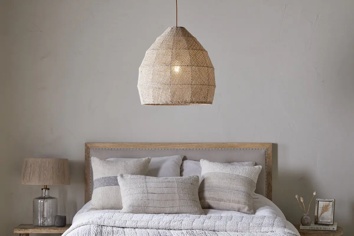 Nkuku - Jahari Woven Jute Pendant Light - Natural