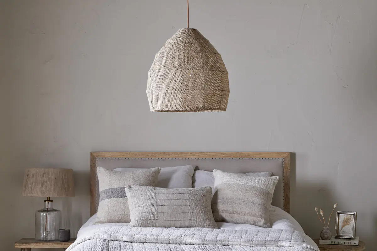 Nkuku - Jahari Woven Jute Pendant Light - Natural