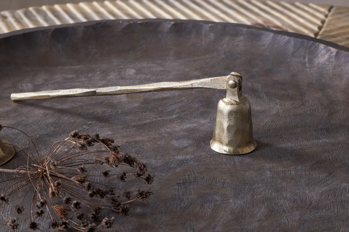 Nkuku - Jyoti Candle Snuffer - Antique Brass