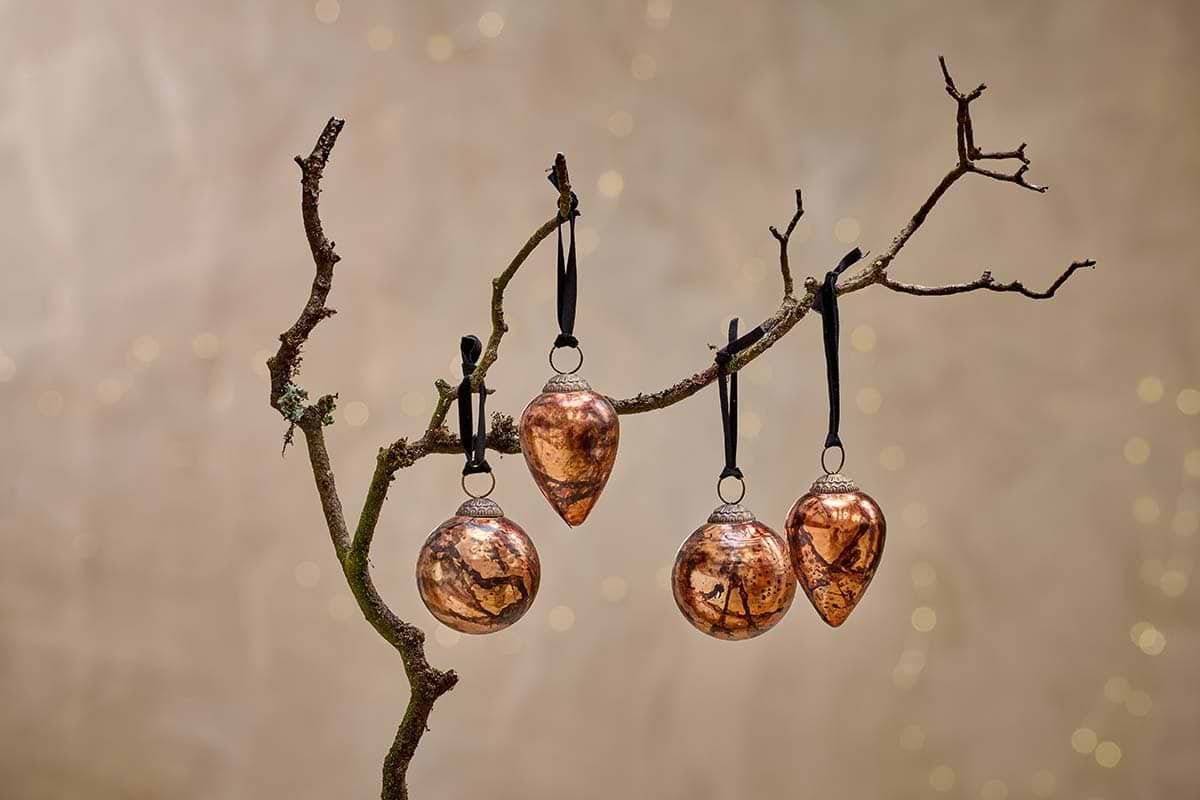 Nkuku - Jalshara Baubles - Antique Copper (Set of 4)