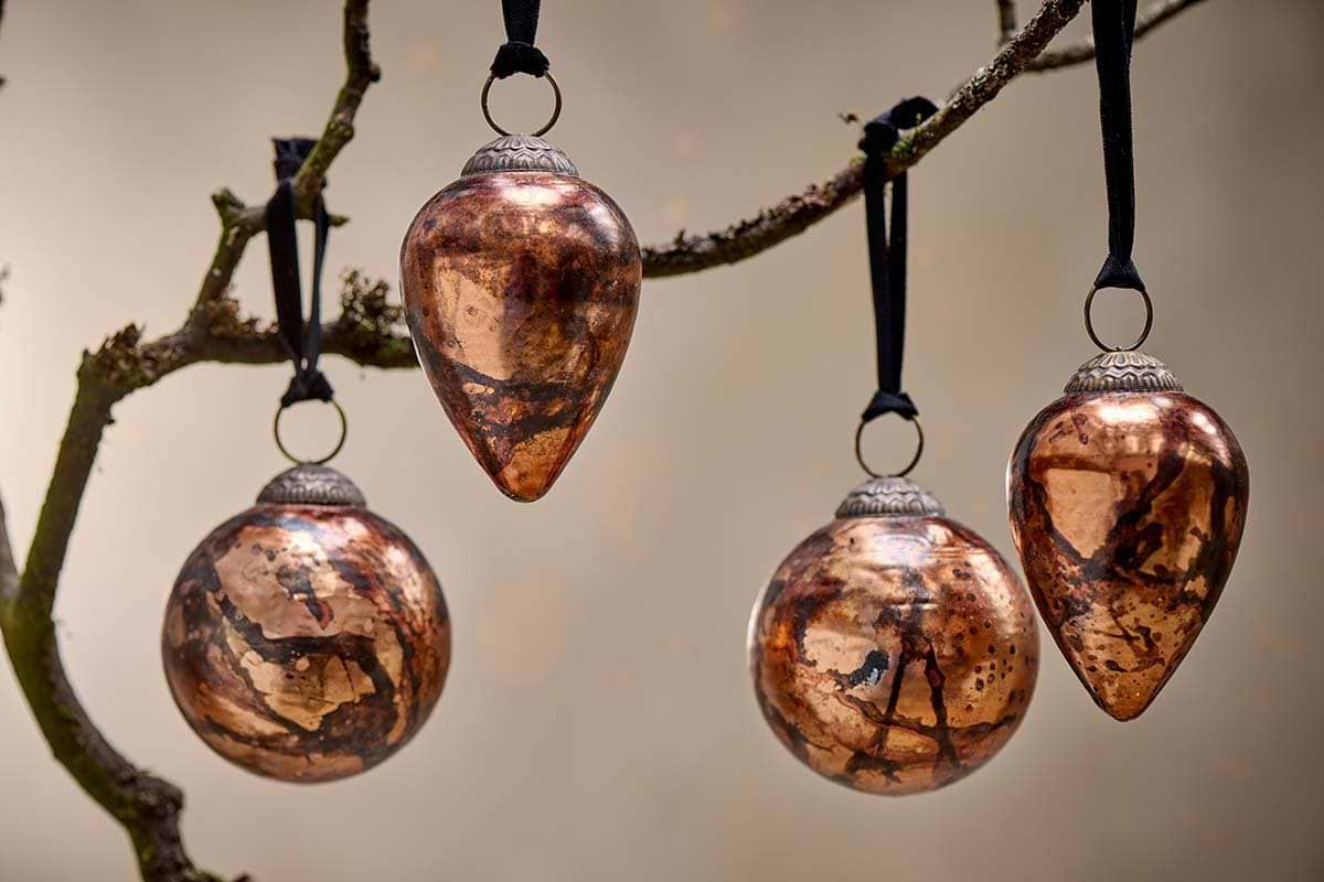 Nkuku - Jalshara Baubles - Antique Copper (Set of 4)
