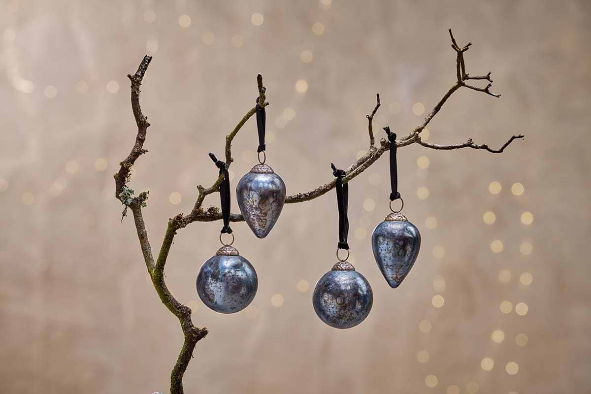 Nkuku - Jalshara Baubles - Antique Smoke (Set of 4)