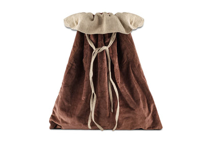 Nkuku Karru Cotton Velvet Sack - Rich Mocha