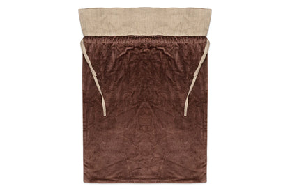 Nkuku Karru Cotton Velvet Sack - Rich Mocha