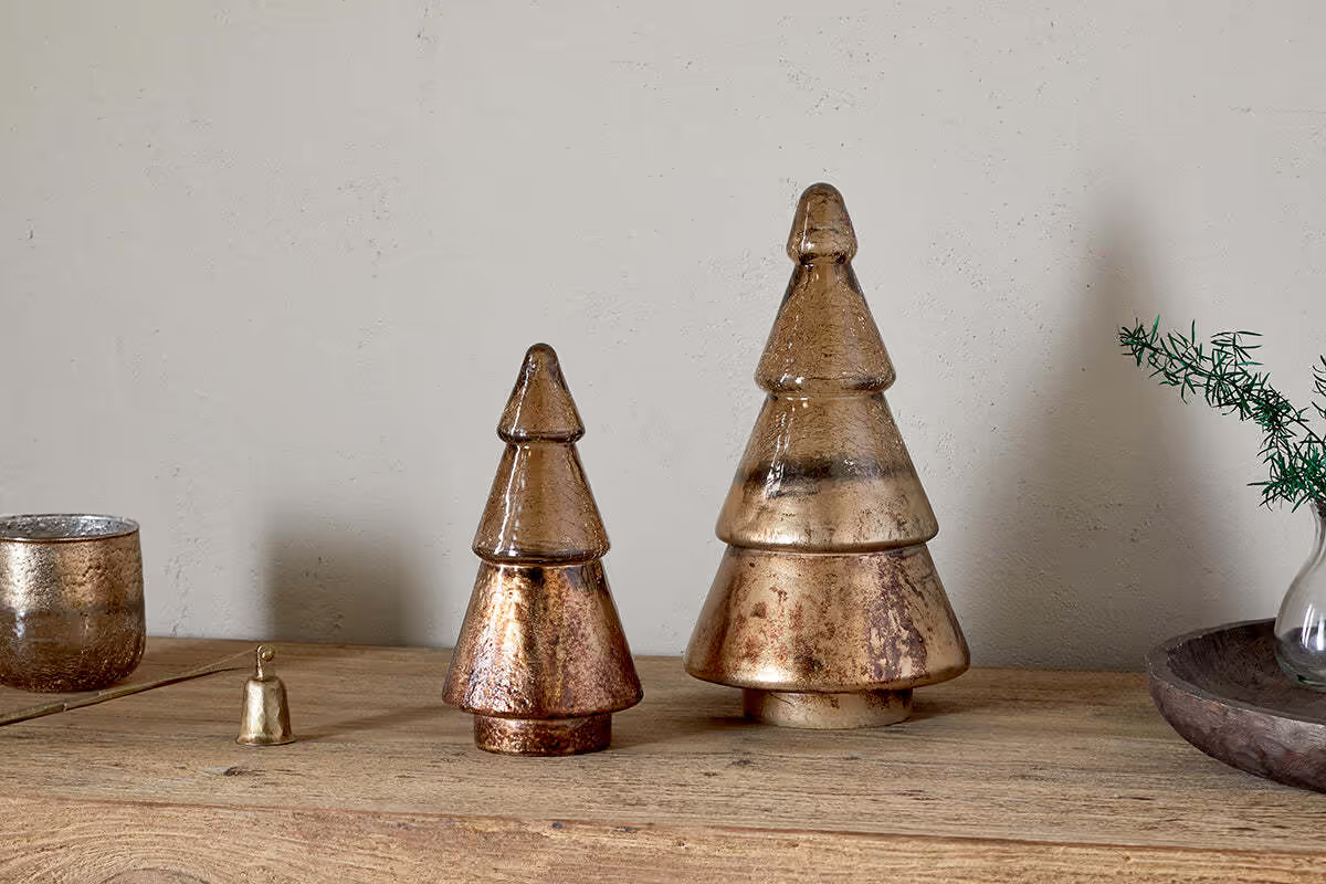 Nkuku - Konara Glass Tree - Gold Crackle - Small